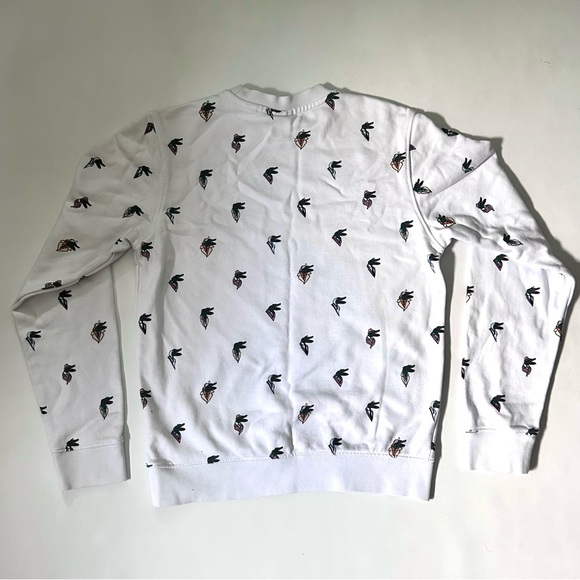 Lacoste X Jean-Michel Tixier White Sweatshirt Croco - Picture 4 of 6